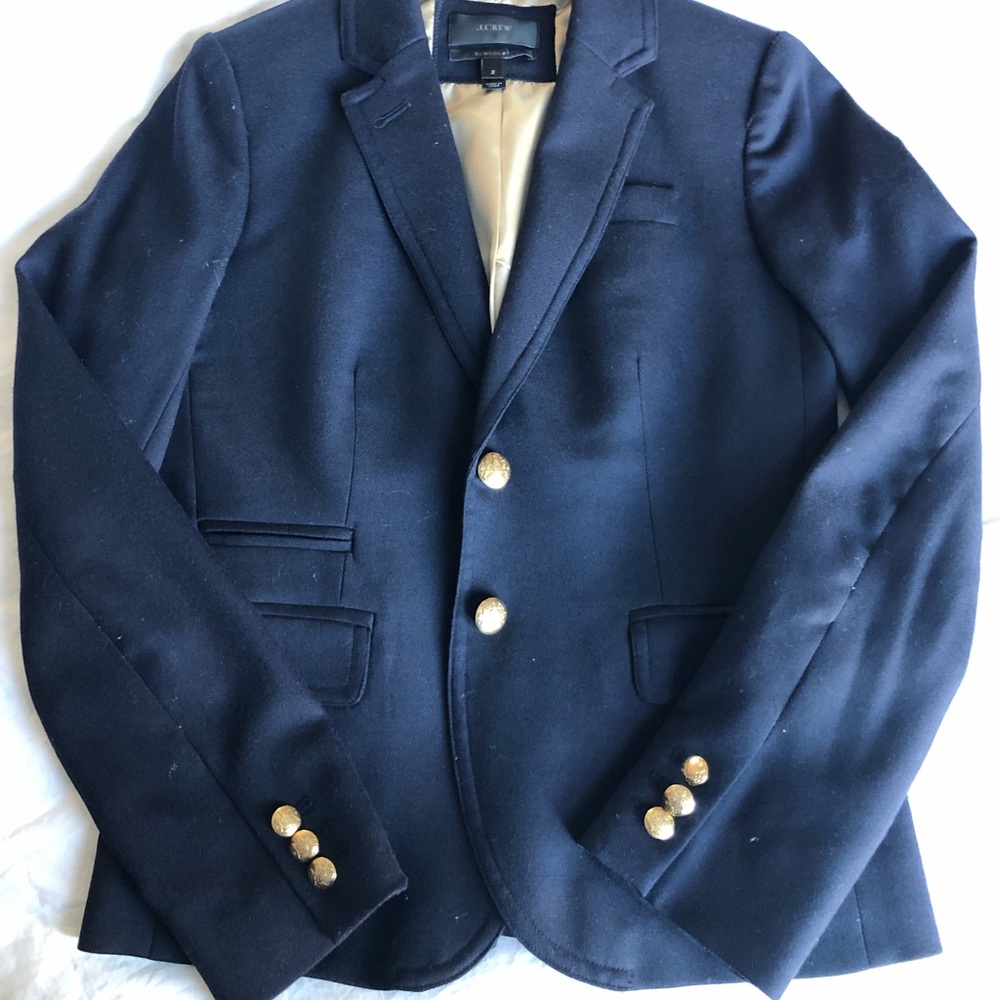 J Crew blazer with gold button hardware